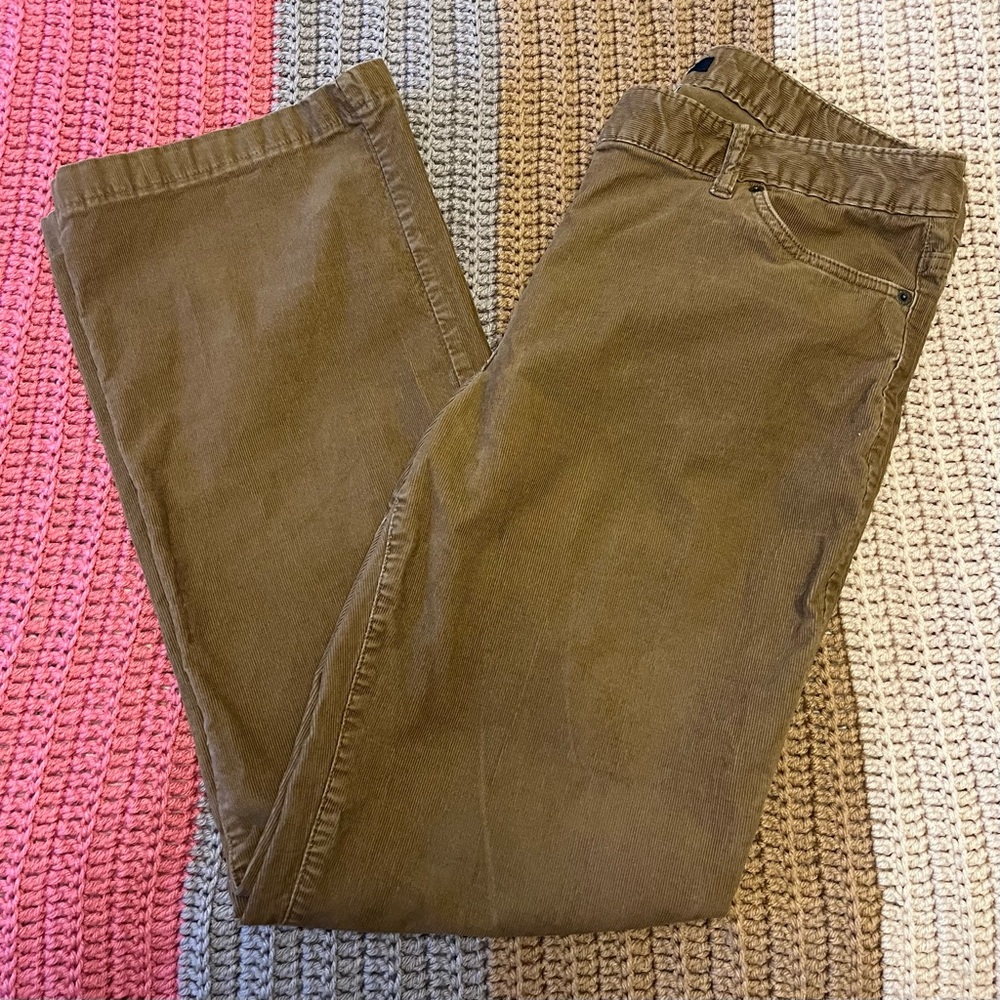 Lands’ End Women’s Tan Corduroy Pants